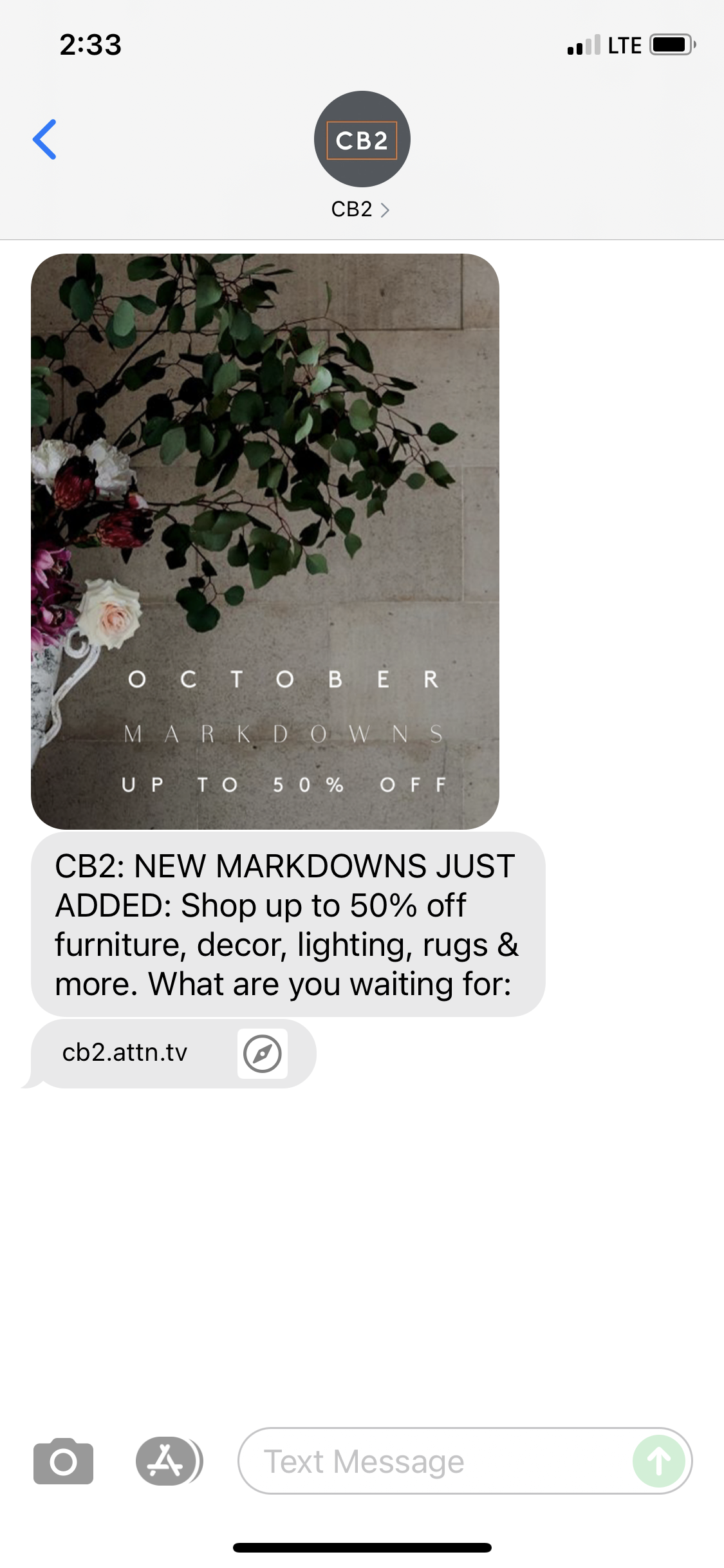 Cb2 new best sale customer discount