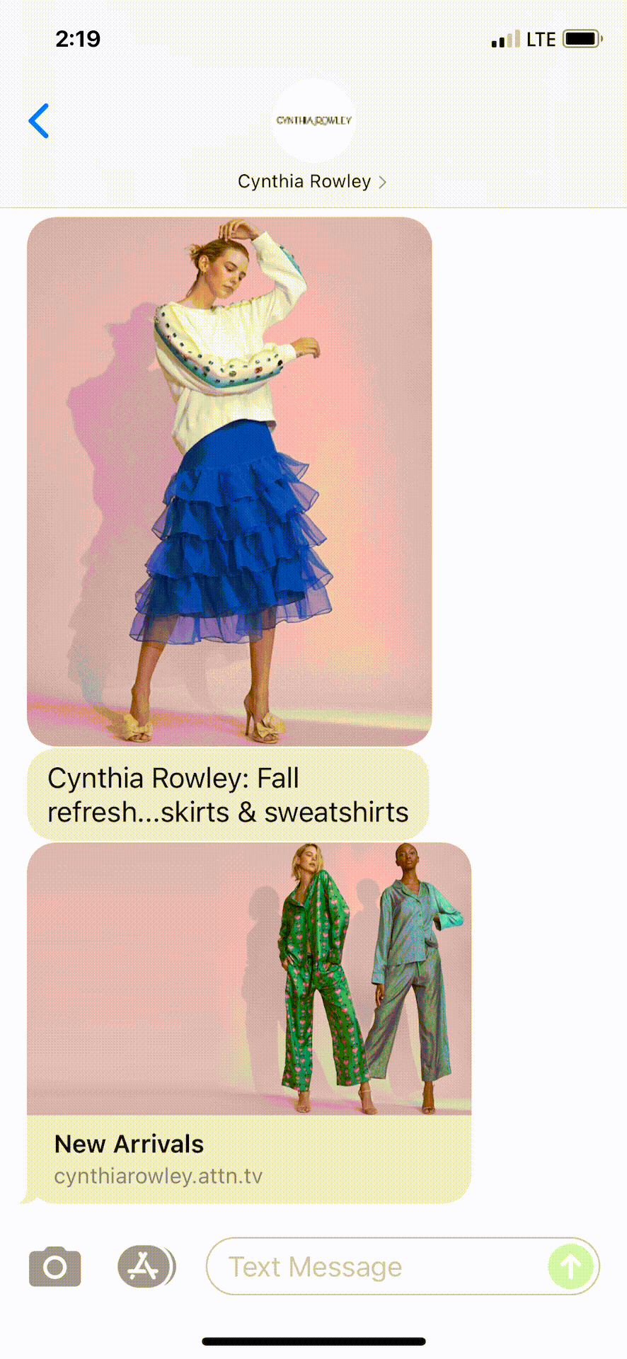 Cynthia-Rowley-Text-Message-Marketing-Example-10.03.2021