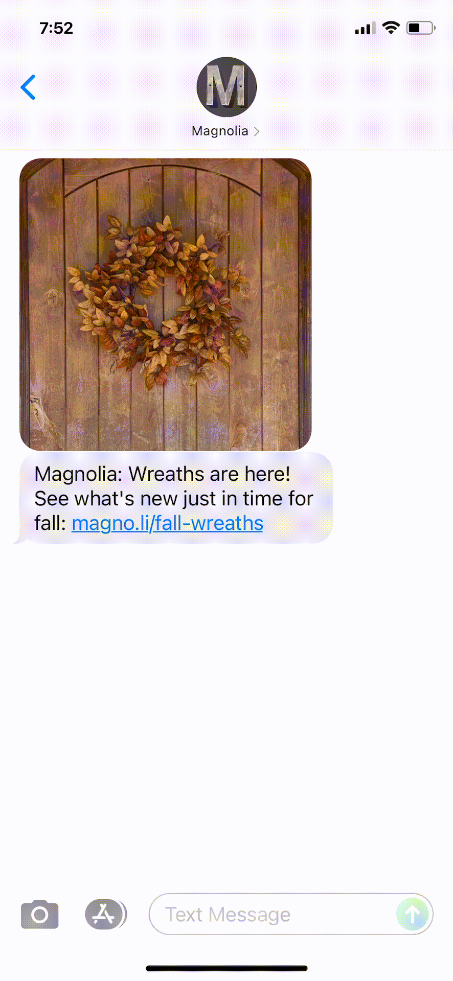 Magnolia-Text-Message-Marketing-Example-09.22.2021