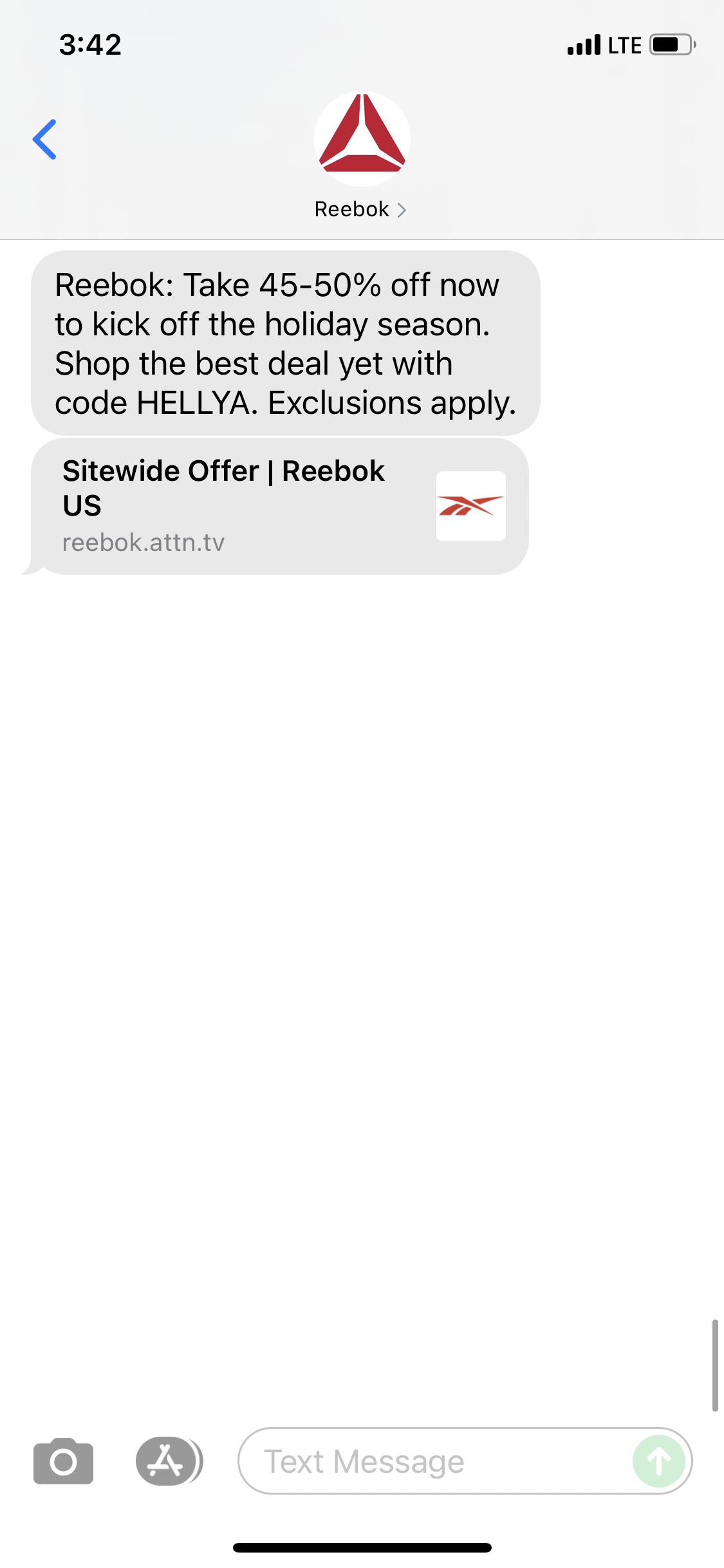 Reebok promo code on sale reddit