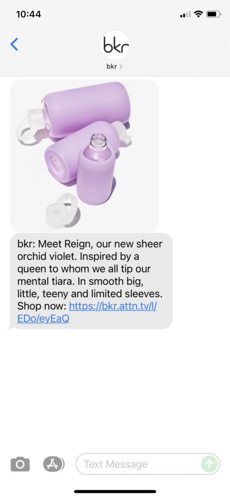 bkr Text Message Marketing Example - 10.07.2021