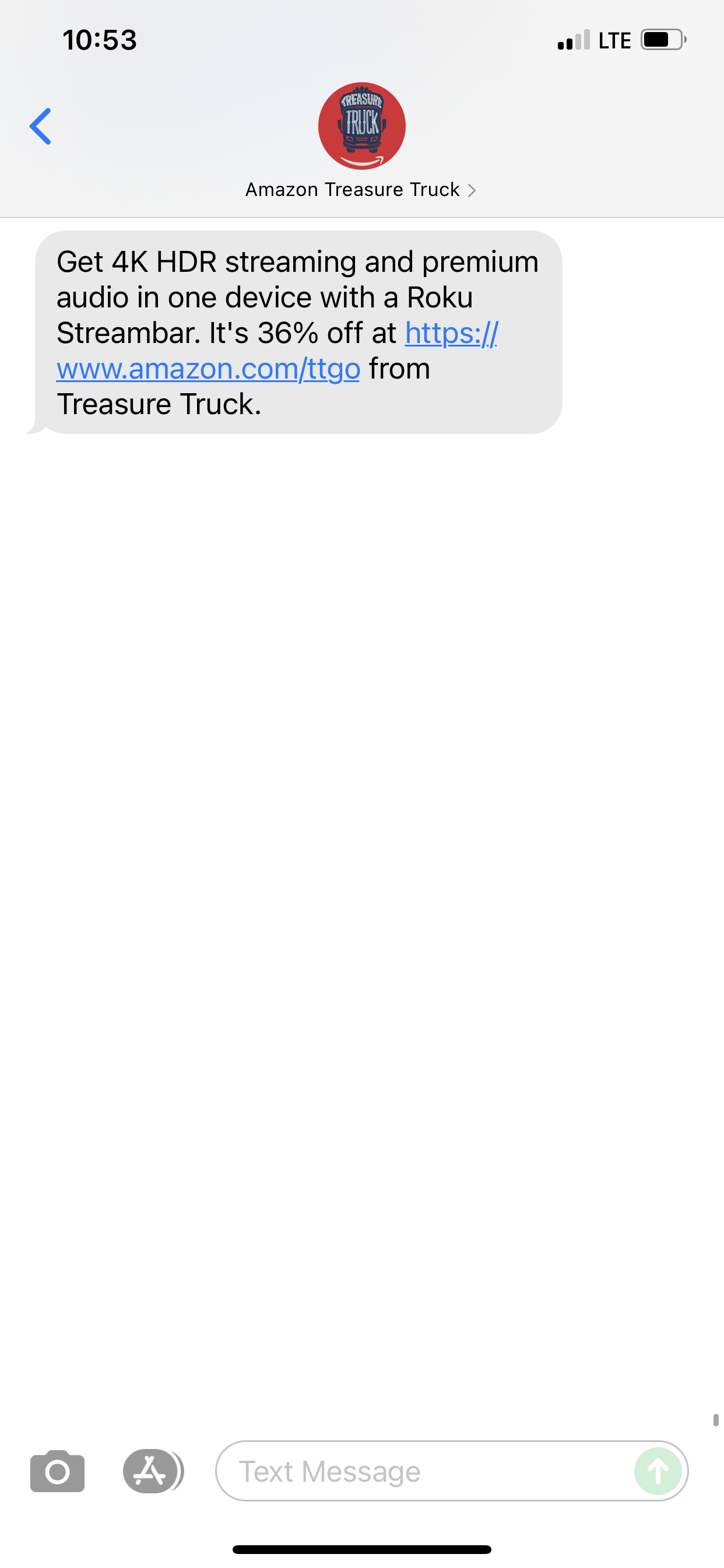 Amazon Treasure Truck Text Marketing Examples SMS Archives