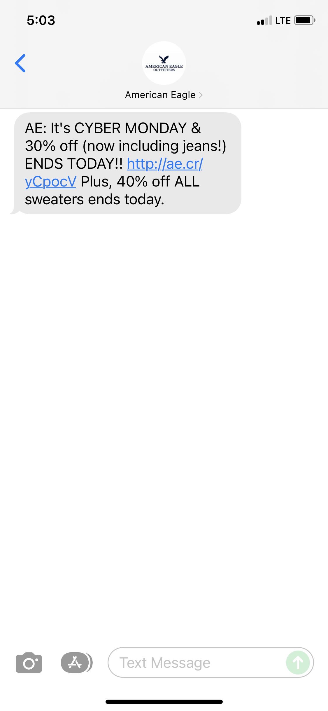 american eagle outfitters cyber monday