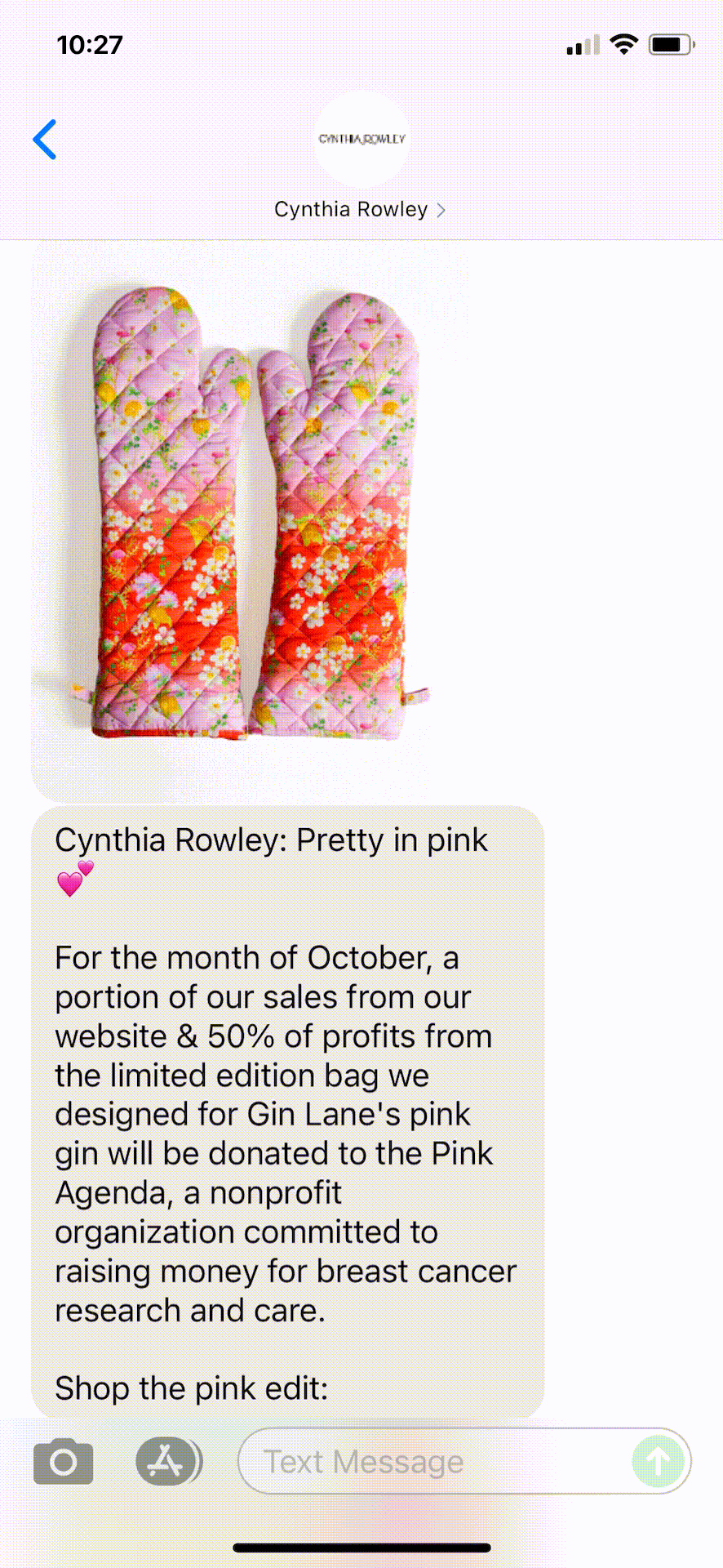 Cynthia-Rowley-Text-Message-Marketing-Example-10.07.2021