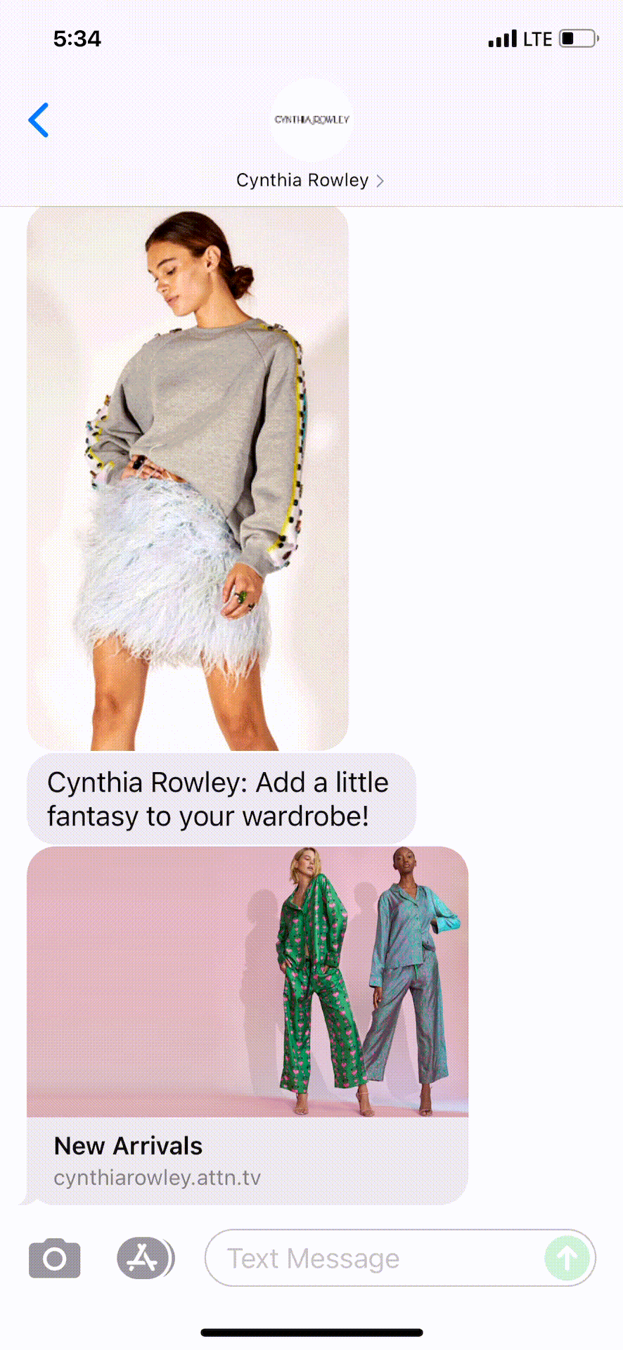 Cynthia-Rowley-Text-Message-Marketing-Example-10.09.2021