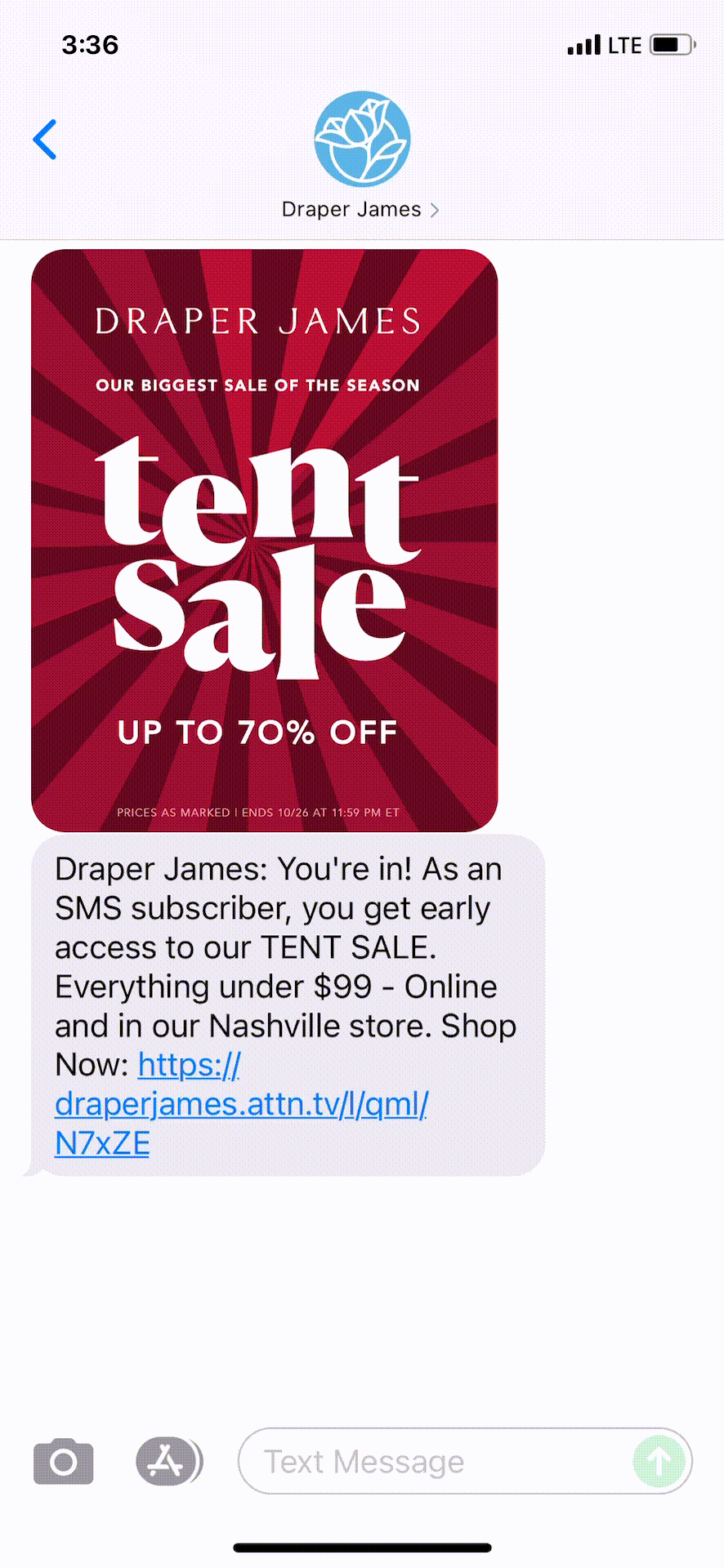 Draper-James-Text-Message-Marketing-Example-10.22.2021