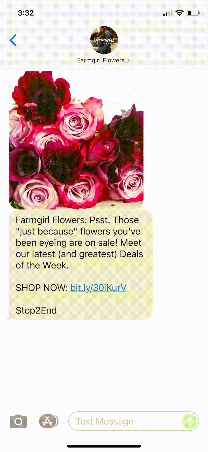 Farmgirl-Flowers-Text-Message-Marketing-Example-10.11.2021