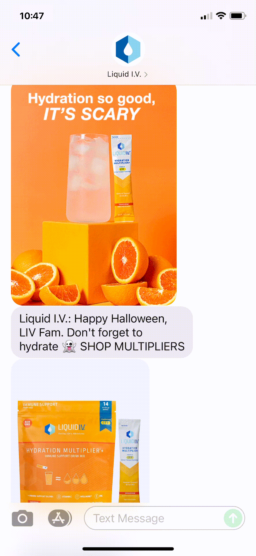 Liquid-IV-Text-Message-Marketing-Example-10.31.2021