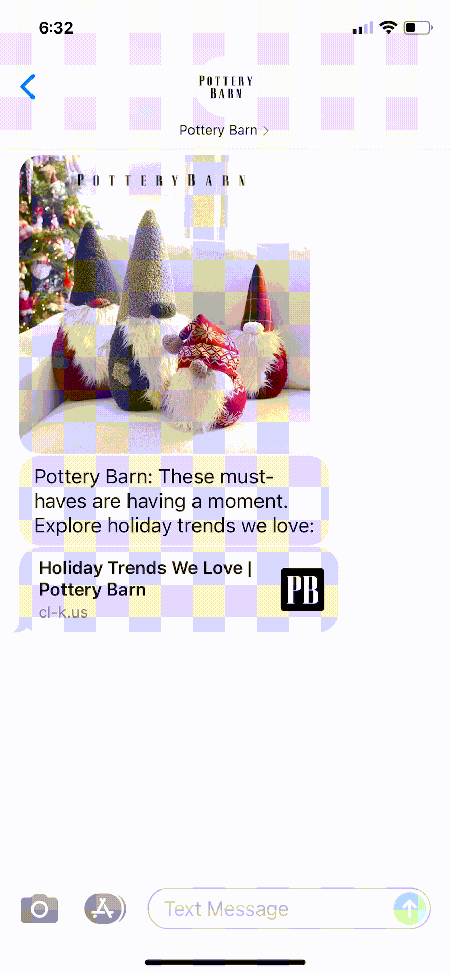 Pottery-Barn-Text-Message-Marketing-Example-10.16.2021