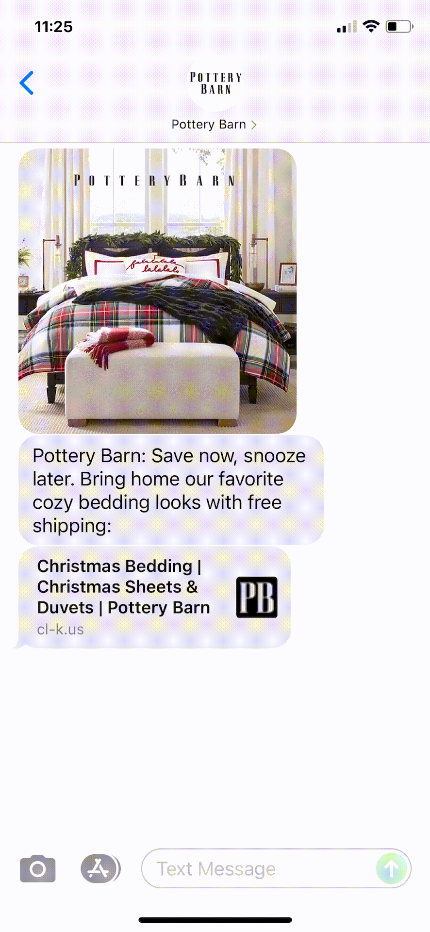 Pottery-Barn-Text-Message-Marketing-Example-10.23.2021
