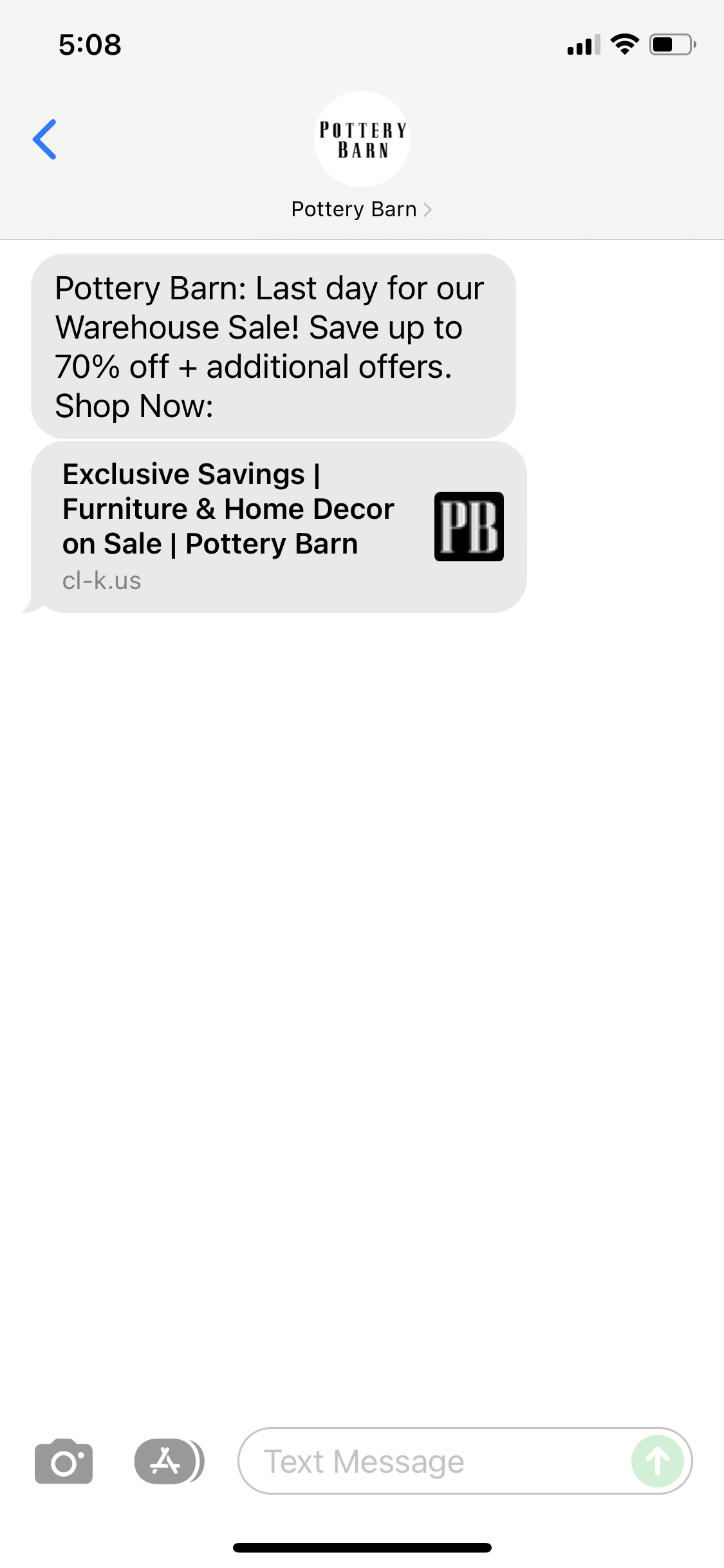 pottery-barn-text-message-marketing-example-11-11-2021-sms-archives