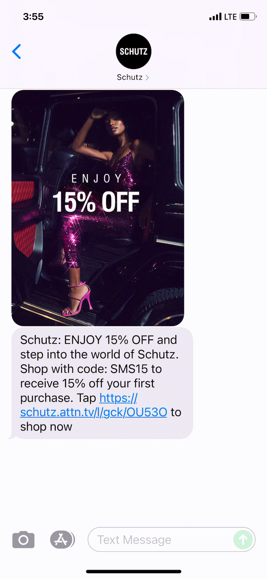 Schutz-Text-Message-Marketing-Example-10.20.2021
