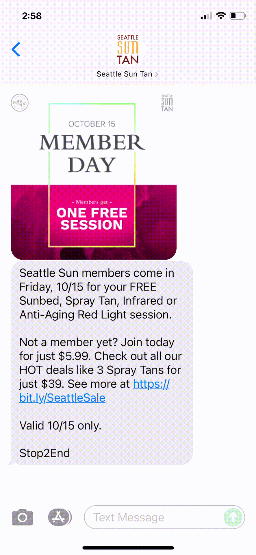 Seattle-Sun-Tan-Text-Message-Marketing-Example-10.14.2021