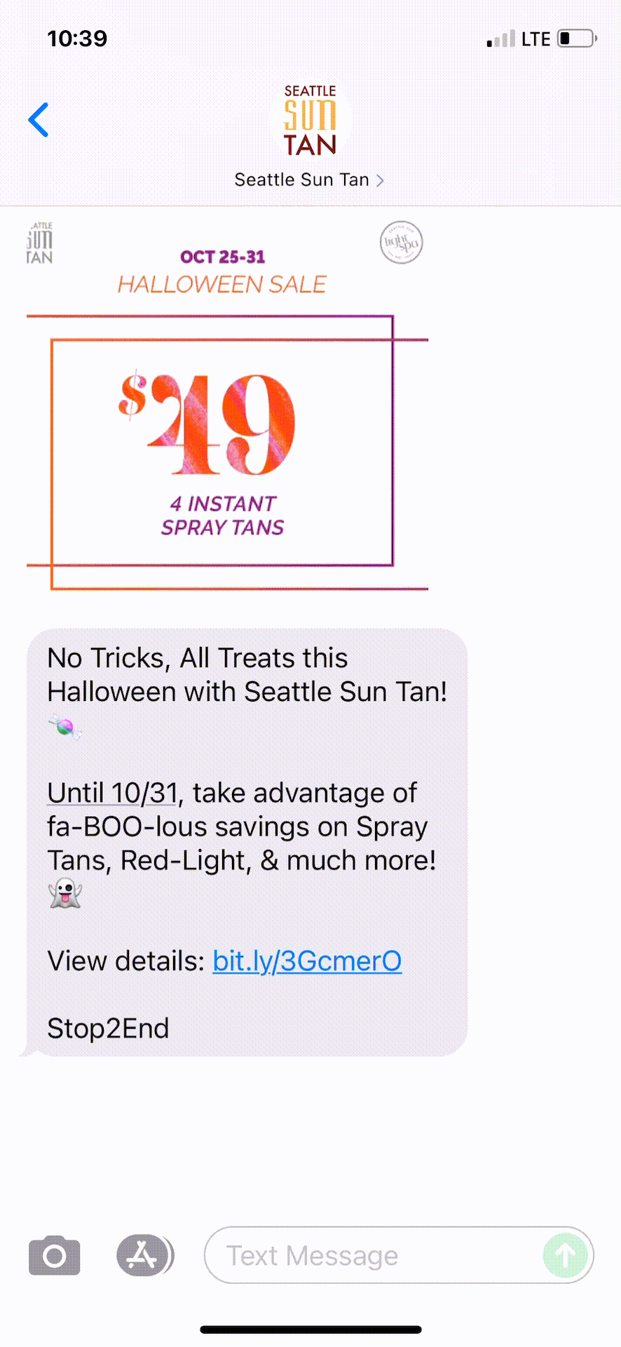 Seattle-Sun-Tan-Text-Message-Marketing-Example-10.25.2021