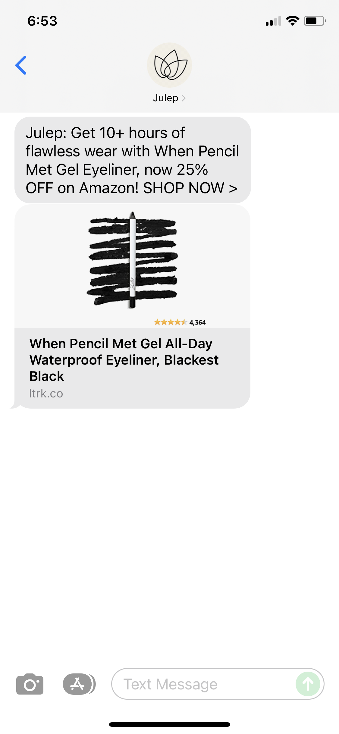 Julep Text Marketing Examples SMS Archives